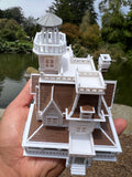 COLOR Miniature N-Scale Practical Magic Victorian House Built and Assembled