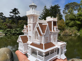 COLOR Miniature N-Scale Practical Magic Victorian House Built and Assembled