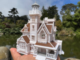 COLOR Miniature N-Scale Practical Magic Victorian House Built and Assembled