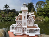 COLOR Miniature N-Scale Practical Magic Victorian House Built and Assembled