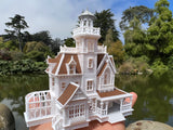 COLOR Miniature N-Scale Practical Magic Victorian House Built and Assembled