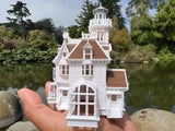 COLOR Miniature N-Scale Practical Magic Victorian House Built and Assembled