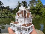 COLOR Miniature N-Scale Practical Magic Victorian House Built and Assembled