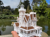 COLOR Miniature N-Scale Practical Magic Victorian House Built and Assembled