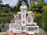 COLOR Miniature N-Scale Practical Magic Victorian House Built and Assembled