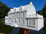 Miniature HO-Scale Amityville Horror House White Supernatural 1:87 by Gold Rush Bay