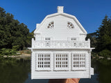 Miniature HO-Scale Amityville Horror House White Supernatural 1:87 by Gold Rush Bay