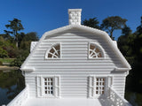 Miniature HO-Scale Amityville Horror House White Supernatural 1:87 by Gold Rush Bay