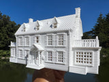 Small N-Scale Amityville Horror House 1:160 scale Assembled & Built White Supernatural