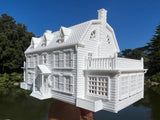 Small N-Scale Amityville Horror House 1:160 scale Assembled & Built White Supernatural