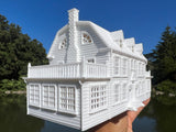 Small N-Scale Amityville Horror House 1:160 scale Assembled & Built White Supernatural