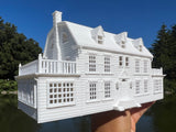 Small N-Scale Amityville Horror House 1:160 scale Assembled & Built White Supernatural