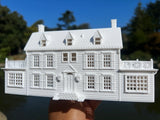 Small N-Scale Amityville Horror House 1:160 scale Assembled & Built White Supernatural