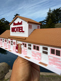 Color HO-Scale Miniature Rosebud Motel Miniature Model Assembled dollhouse 1:87 scale