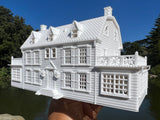 Small N-Scale Amityville Horror House 1:160 scale Assembled & Built White Supernatural