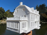 Small N-Scale Amityville Horror House 1:160 scale Assembled & Built White Supernatural