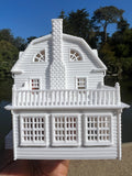 Small N-Scale Amityville Horror House 1:160 scale Assembled & Built White Supernatural