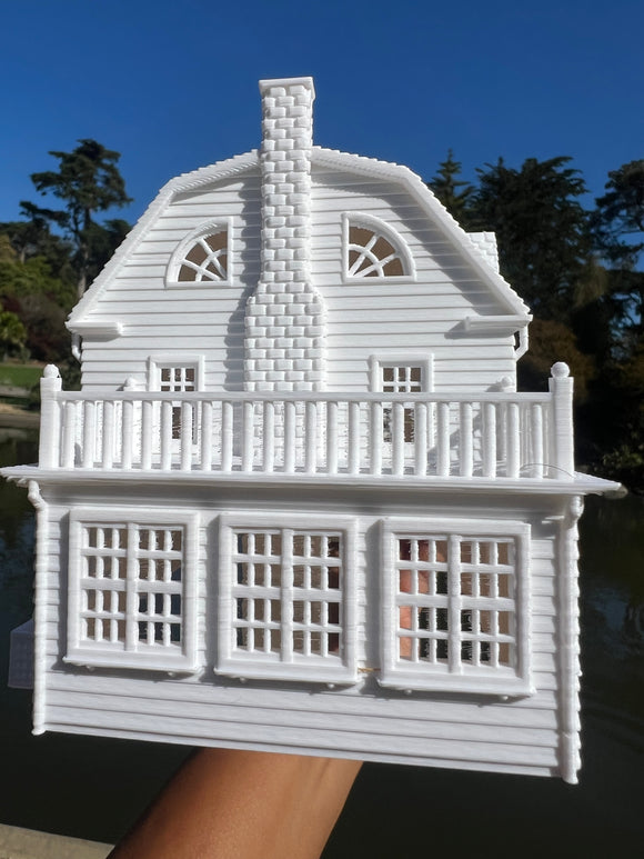 Miniature O-Scale Amityville Horror House White Supernatural 1:43 by Gold Rush Bay