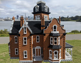Color HO-Scale Governor’s Mansion Victorian Second Empire Model Miniature Multi-Color