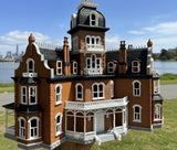 Color HO-Scale Governor’s Mansion Victorian Second Empire Model Miniature Multi-Color