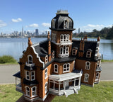 Color HO-Scale Governor’s Mansion Victorian Second Empire Model Miniature Multi-Color