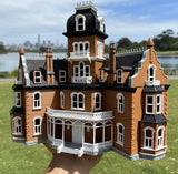 Color HO-Scale Governor’s Mansion Victorian Second Empire Model Miniature Multi-Color