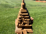 Small Miniature N-Scale Brown Forbidden Temple Adventure Theme Park Attraction building 1/160