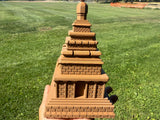 Small Miniature N-Scale Brown Forbidden Temple Adventure Theme Park Attraction building 1/160