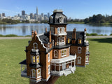 Color HO-Scale Governor’s Mansion Victorian Second Empire Model Miniature Multi-Color