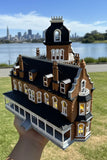 Color HO-Scale Governor’s Mansion Victorian Second Empire Model Miniature Multi-Color