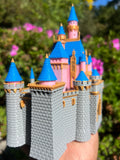 COLOR Miniature Neuschwanstein Sleeping Castle Miniature #40 White HO-Scale Fantasy Theme Beauty!