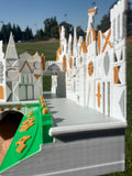 HO-Scale COLOR Miniature Small Boat World Tour Theme Park Ride Built 1/87 Scale