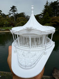 Miniature King Carousel Fantasy Miniature White N-Scale Fantasy Theme Beauty!