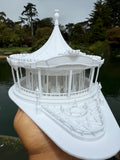Miniature King Carousel Fantasy Miniature White N-Scale Fantasy Theme Beauty!