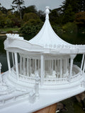 Miniature King Carousel Fantasy Miniature White N-Scale Fantasy Theme Beauty!