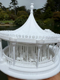 Miniature King Carousel Fantasy Miniature White N-Scale Fantasy Theme Beauty!
