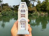 Miniature N-Scale Victorian World Main Street Emporium Shop 2 Assembled White 1:160 by Gold Rush Bay