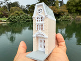 Miniature N-Scale Victorian World Main Street Emporium Shop 2 Assembled White 1:160 by Gold Rush Bay