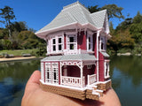 Small COLOR Miniature N Scale Charmed Witch Magic Halliwell San Francisco Victorian House