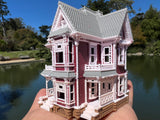 Small COLOR Miniature N Scale Charmed Witch Magic Halliwell San Francisco Victorian House