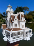 COLOR Miniature HO Scale Practical Witch Magic Victorian House Built 1:87