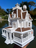 COLOR Miniature HO Scale Practical Witch Magic Victorian House Built 1:87