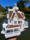 COLOR Miniature HO Scale Practical Witch Magic Victorian House Built 1:87