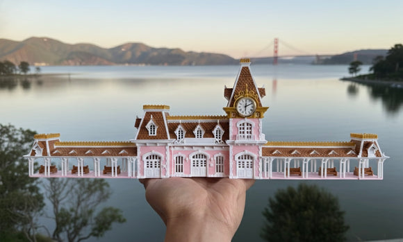N-Scale “All Aboard” Main Street Victorian Train Station – Full Color ...