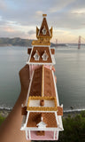 N-Scale “All Aboard” Main Street Victorian Train Station – Full Color with Dual Working Clocks