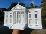 White Miniature HO-Scale Clock Tower Hill Valley Courthouse Built Assembled