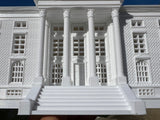 Small White Miniature N-Scale Clock Tower Hill Valley Courthouse Built Assembled