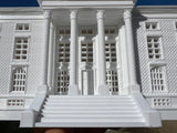 White Miniature HO-Scale Clock Tower Hill Valley Courthouse Built Assembled