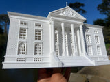 White Miniature HO-Scale Clock Tower Hill Valley Courthouse Built Assembled