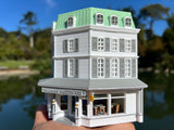 Small COLOR Miniature N-Scale Stars Hollow Luke’s Diner Williams Hardware Store Victorian Built Assembled